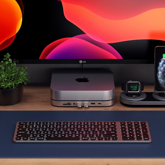 Compact Backlit Bluetooth Keyboard for Mac