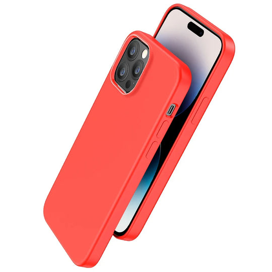 LUXE Silicone MagSafe Case for iPhone 14 Pro Max, Red