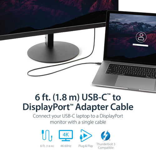 USB-C to DisplayPort Cable, 6ft