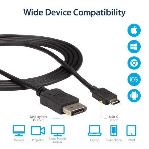 USB-C to DisplayPort Cable, 6ft