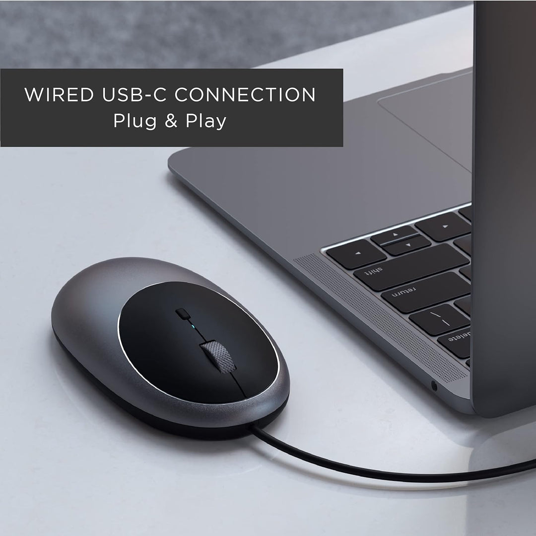 C1 USB-C Wired Mouse, Space Gray