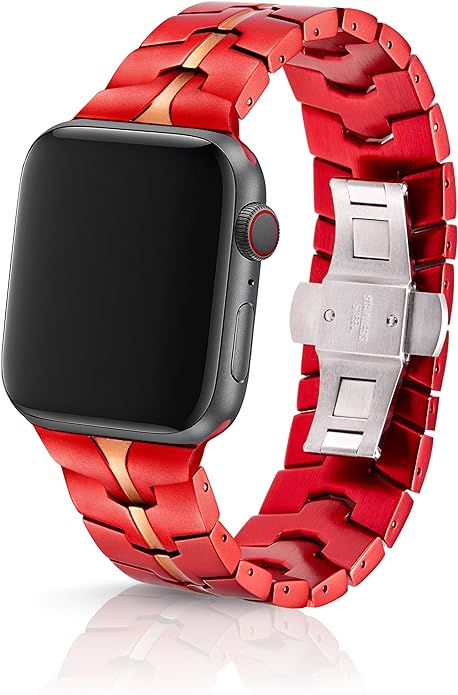 JUUK Premium Band for Apple Watch 42mm, Vitero Crimson
