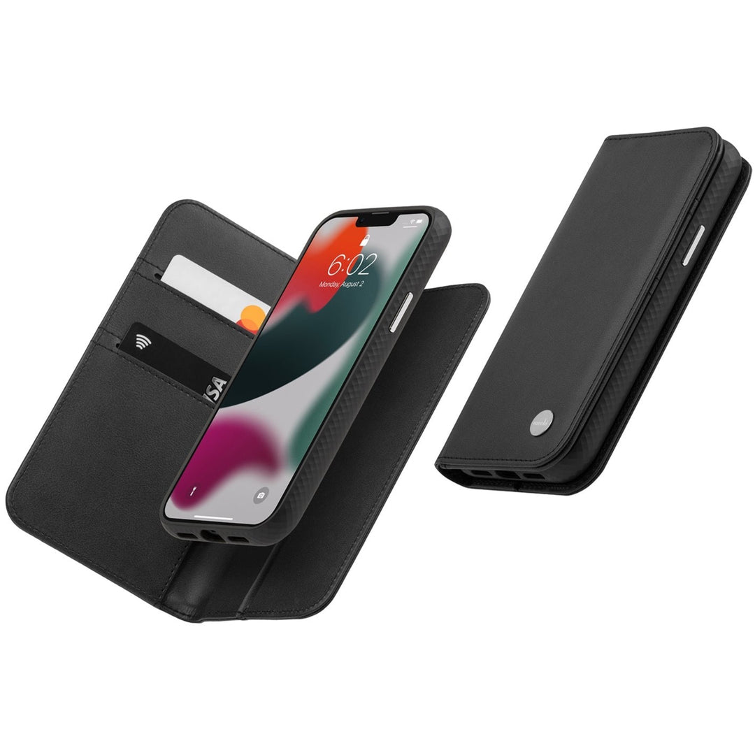 Overture Case with Detachable Magnetic Wallet for iPhone 13 Pro Max, Black