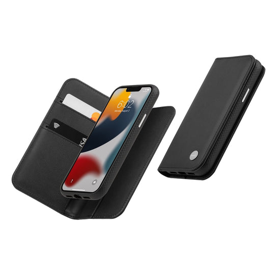 Overture Case with Detachable Magnetic Wallet for iPhone 13 Pro, Black
