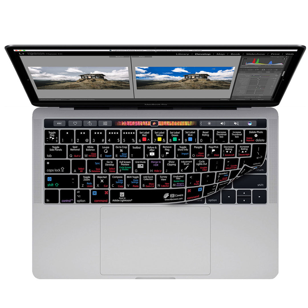 Lightroom Classic Keyboard Cover for MacBook Pro w/Touch Bar (2016-2019)