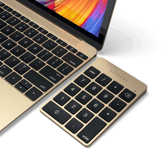 Slim Wireless Keypad, Gold