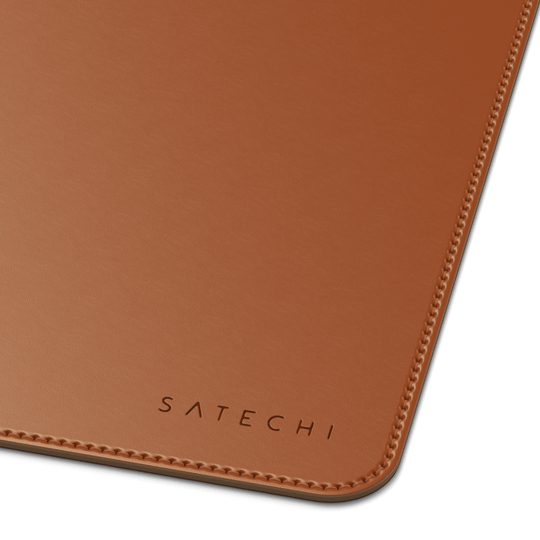 Eco Leather Desk Mat, Brown