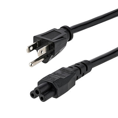Laptop Power Cord C5 Clover Leaf, 6ft
