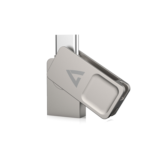 V7 USB-C Dual Connector Flash Drive 128GB