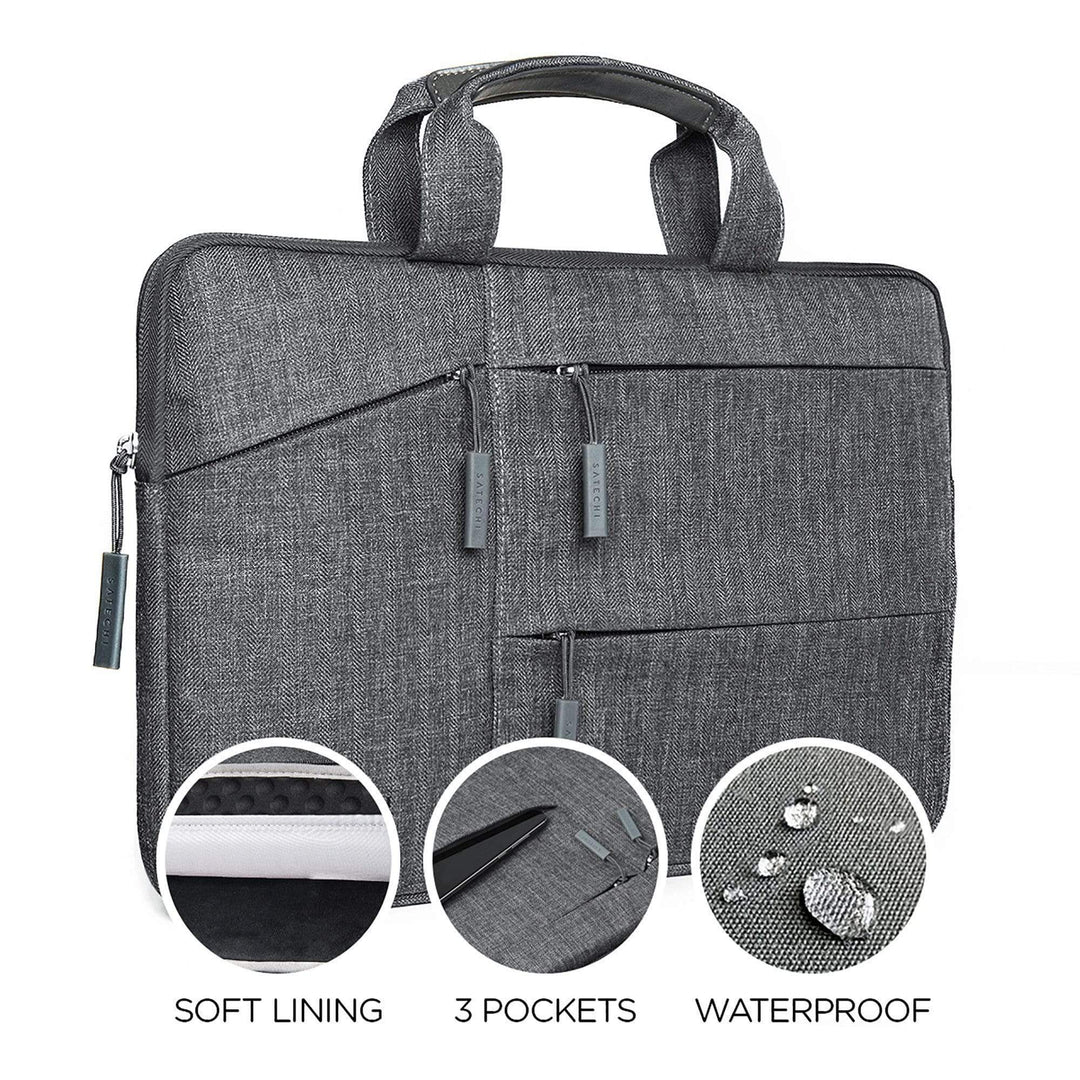 Water-Resistant Laptop Carrying Case with Pockets 15-inch