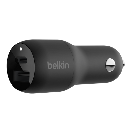 Belkin Boost Charge USB-C and USB-A Dual Port 37W Car Charger