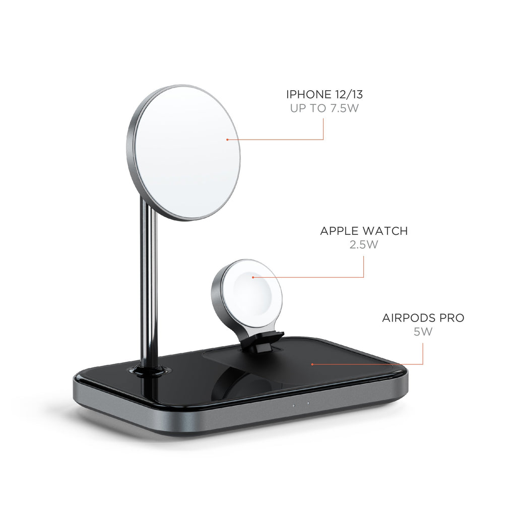 Magnetic 3-in-1 Wireless Charging Stand