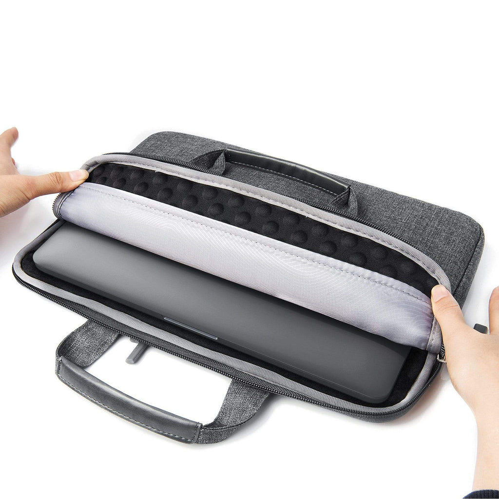 Water-Resistant Laptop Carrying Case with Pockets 15-inch